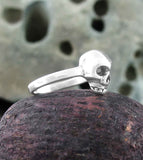 Tiny Skull Toe-Midi-Knuckle Ring, Adjustable | Woot & Hammy