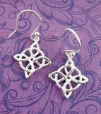Witch's Knot Dangle Earrings Sterling Silver