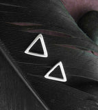 Boucles d'oreilles à tige Triangle feu eau symbole premier degré Wicca