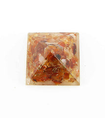 Small Carnelian Orgone Orgonite Pyramid | Woot & Hammy