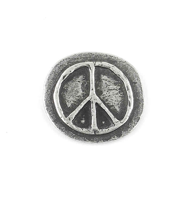 Peace Lead-Free Pewter Pocket Stone | woot & hammy