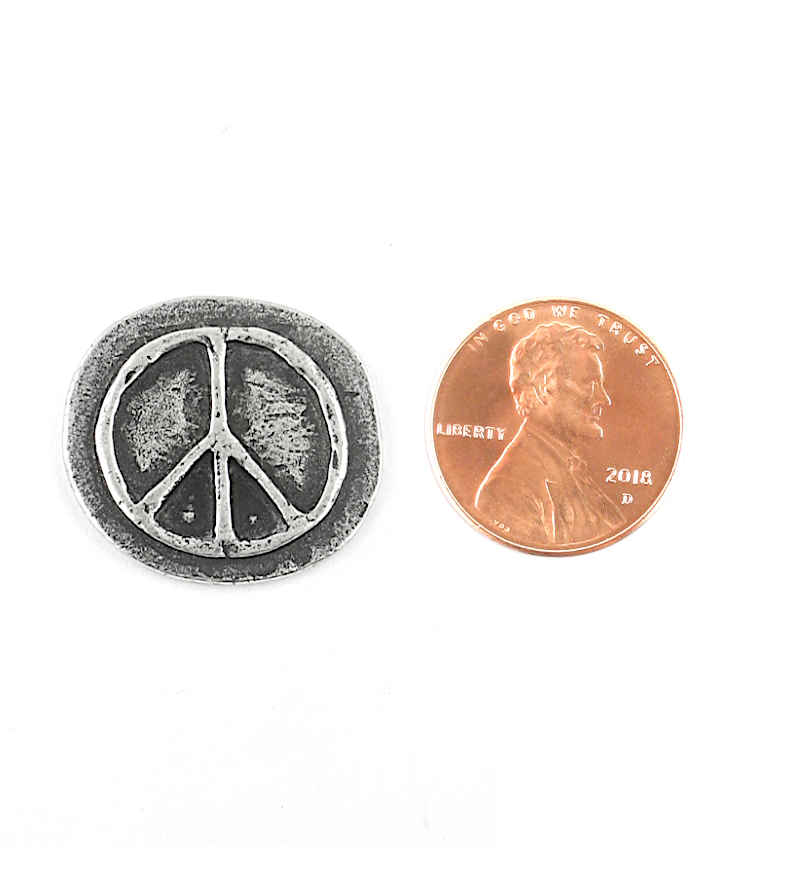 Peace Lead-Free Pewter Pocket Stone | woot & hammy