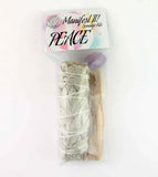 Peace White Sage Wand Smudge Kit With Amethyst & Palo Santo