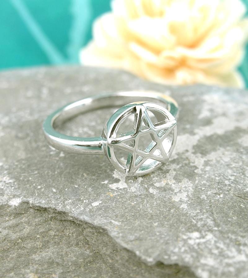 Forthright Pentacle / Pentagram Ring | woot & hammy thoughtful jewelry