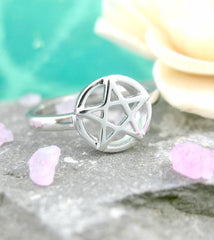 Forthright Pentacle / Pentagram Ring | woot & hammy thoughtful jewelry