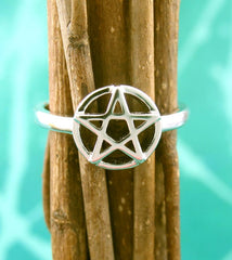 Forthright Pentacle / Pentagram Ring | woot & hammy thoughtful jewelry