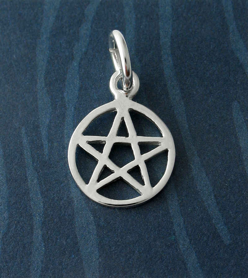 Simple Cut-Out Pentacle / Pentagram Symbol Charm