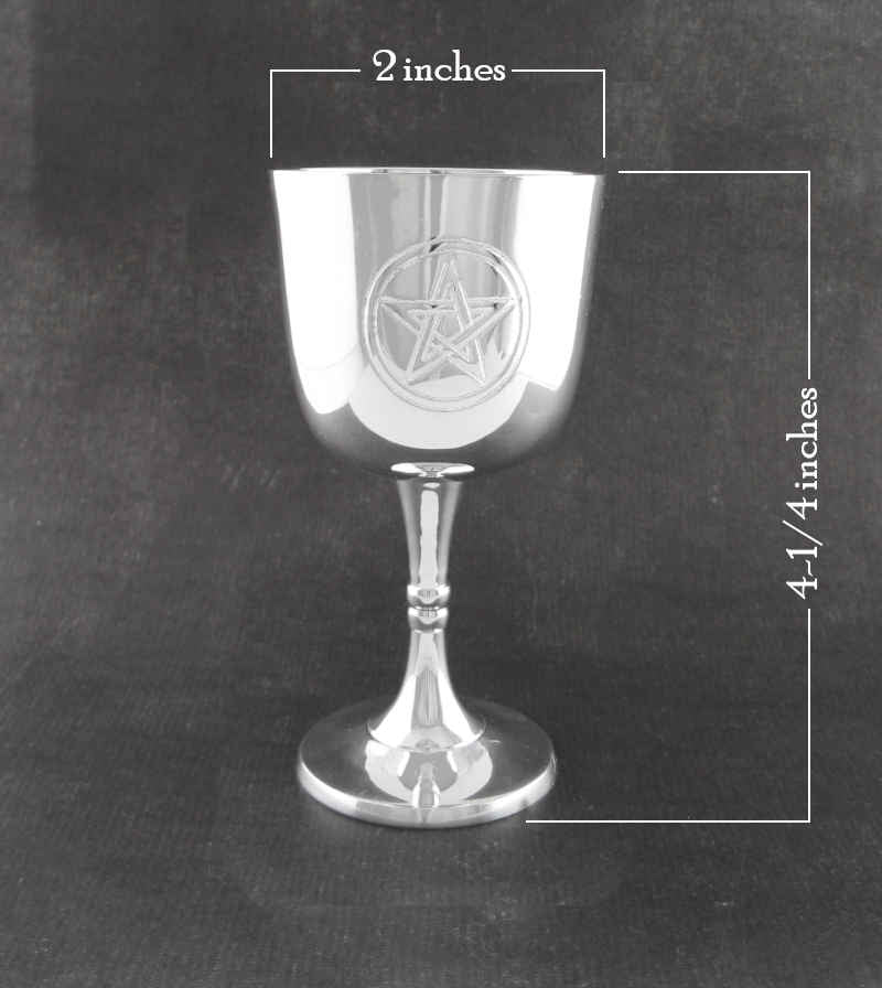 Chalice / Cup With Pentagram, 4 Inches Tall | woot & hammy