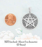 Cut-Out Pentagram Pendant With Triquetra Border | woot & hammy
