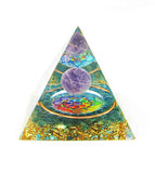 Amethyst Sphere With Mandala Orgonite Pyramid | woot & hammy