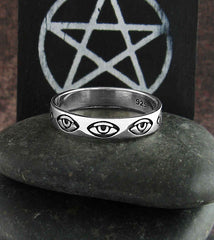 Repeating Evil Eye Band Ring | Woot & Hammy