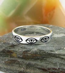 Repeating Evil Eye Band Ring | Woot & Hammy