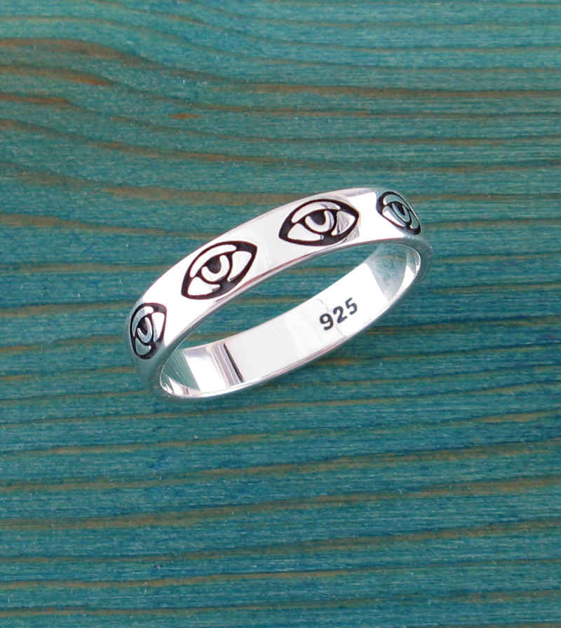 Repeating Evil Eye Band Ring | Woot & Hammy