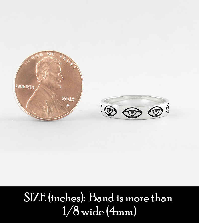 Repeating Evil Eye Band Ring | Woot & Hammy