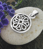 Cut-Out Celtic Quaternary Knot Round Pendant | woot & hammy
