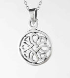 Cut-Out Celtic Quaternary Knot Round Pendant | woot & hammy