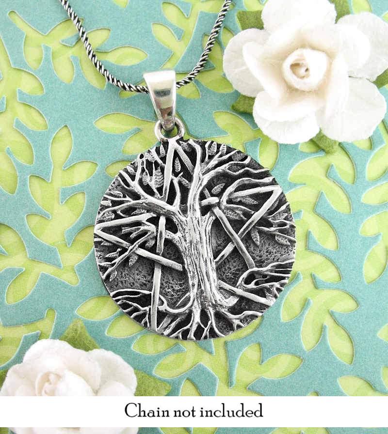 Rustic Woodsy Tree of Life Pentacle Necklace | woot & hammy thoughtful jewelry