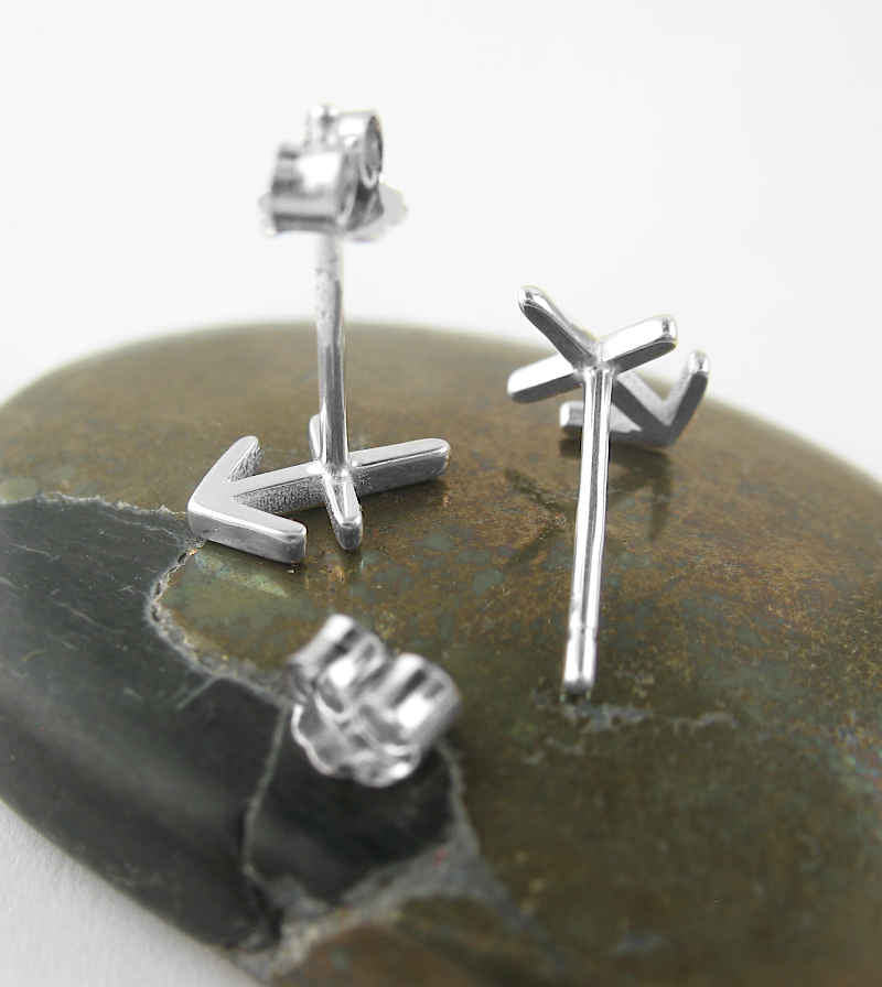 Sagittarius The Archer Ninth Zodiac Symbol Post Earrings | woot & hammy