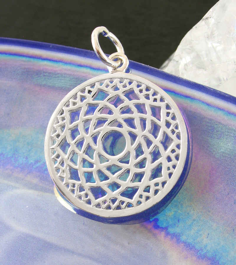 Crown Chakra, Seventh Chakra Symbol Lotus Pendant