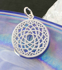 Crown Chakra, Seventh Chakra Symbol Lotus Pendant