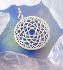 Crown Chakra, Seventh Chakra Symbol Lotus Pendant