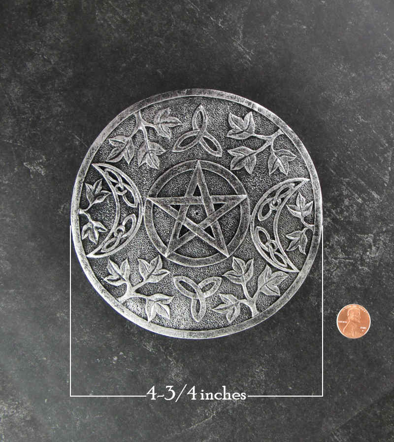 Celtic Triple Moon and Pentagram Stick Incense Burner | Woot & Hammy