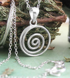 Small Spiral Symbol / Swirl Pendant | Free Shipping in the USA
