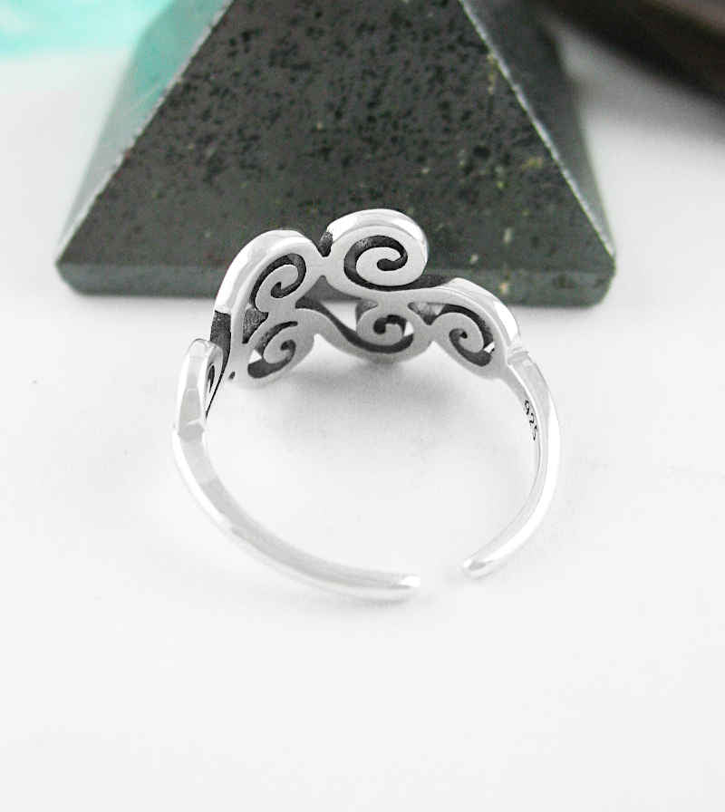 Six Spirals Wind Cloud Toe Midi Knuckle Ring, Adjustable | Woot & Hammy