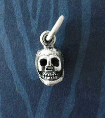 Miniature Life-Like Human Skull Charm