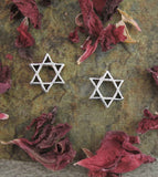 Hexagram or Star of David Symbol Petite Post Earrings