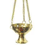Hanging Brass Incense Burner With Cut-Out Stars | woot & hammy