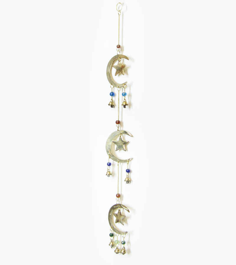 Crescent Moons and Stars Wind Chime | woot & hammy