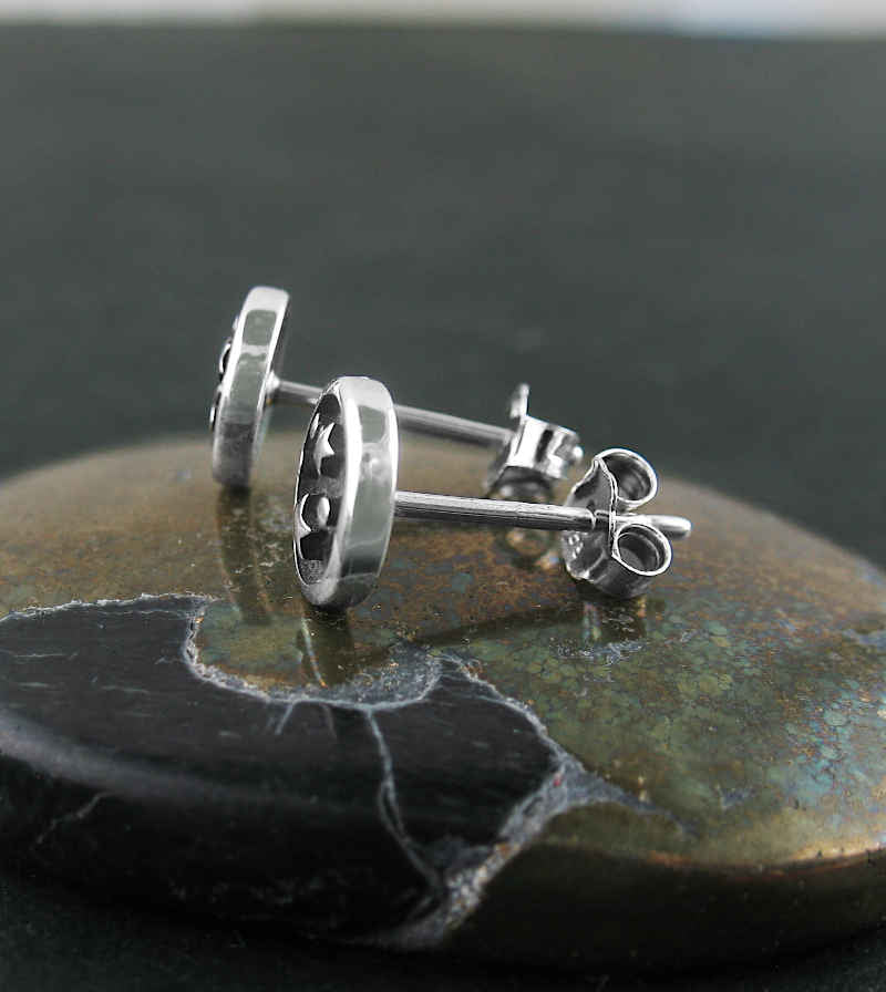 Stars and Planets Oxidized Post Earrings | woot & hammy