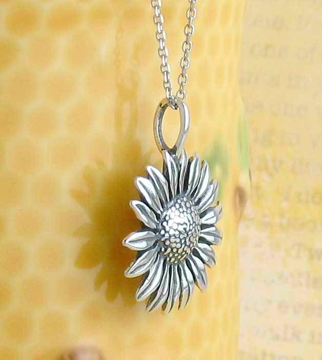 When I Needed a Hand I Found Your paw Sunflower Necklace