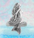 Enchanting Swimming Mermaid Wrap Ring, Adjustable
