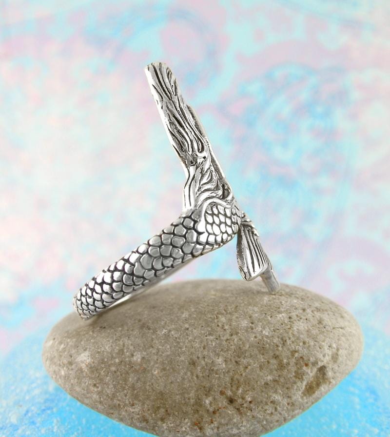 Enchanting Swimming Mermaid Adjustable Ring | woot & hammy thoughtful jewelry