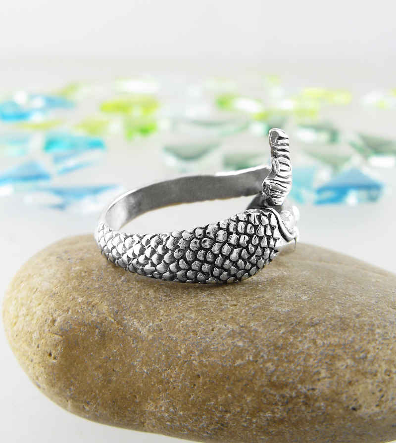 Swimming Mythical Mermaid Adjustable Ring | Woot & Hammy