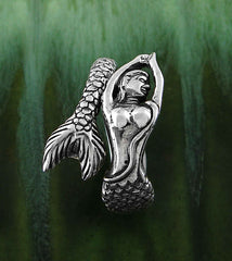 Swimming Mythical Mermaid Adjustable Ring | Woot & Hammy