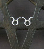 Taurus The Bull Stud Earrings, Second Zodiac Symbol
