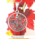 Mystischer Tetragrammaton-Pentagramm-Anhänger