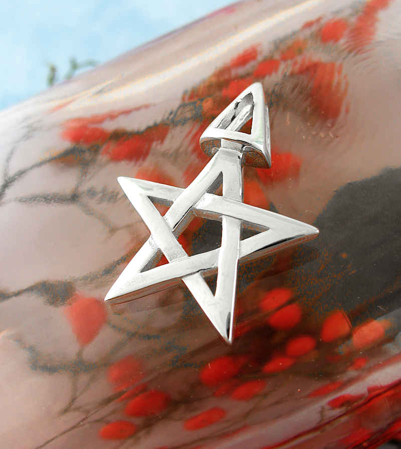       Third Degree Wicca Pentacle and Triangle Pendant | Woot & Hammy