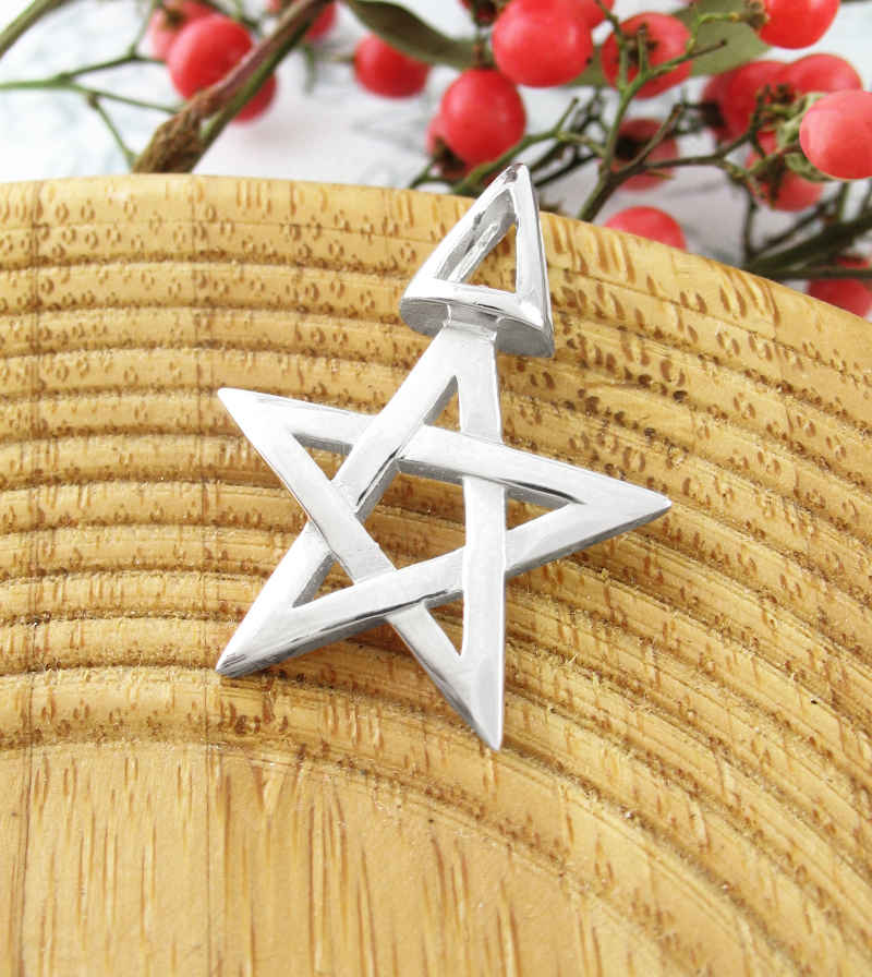      Third Degree Wicca Pentacle and Triangle Pendant | Woot & Hammy