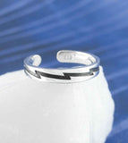 Lightning Bolt Thunderbolt Toe Midi Knuckle Ring | woot & hammy thoughtful jewelry