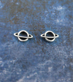 Miniature Planet Saturn Stud Earrings