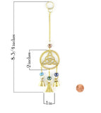 Triquetra Wind Chime With Three Bells | Woot & Hammy
