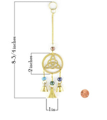 Triquetra Wind Chime With Three Bells | Woot & Hammy