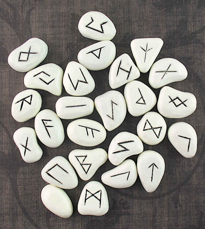 White 'Stone' Runes Set | woot & hammy