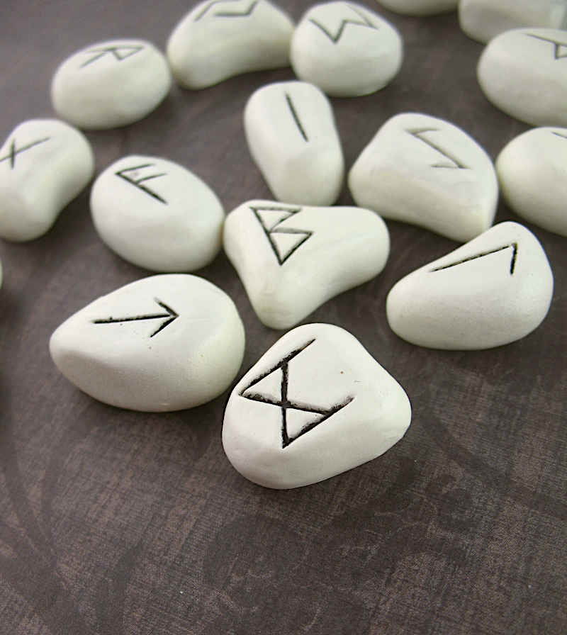 White 'Stone' Runes Set | woot & hammy