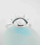 Watchful Evil Eye Toe-Midi-Knuckle Ring Eyelashes, Adjustable | Woot & Hammy