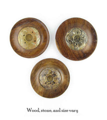 Wood and Soapstone Incense Burner With Lotus Flower | Woot & Hammy